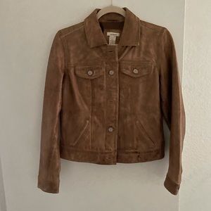 Sundance Leather Jacket, rich cognac color.